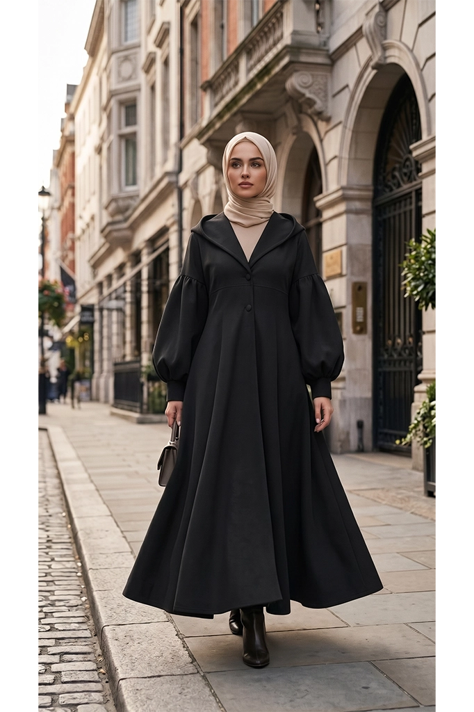 Black Cape Coat