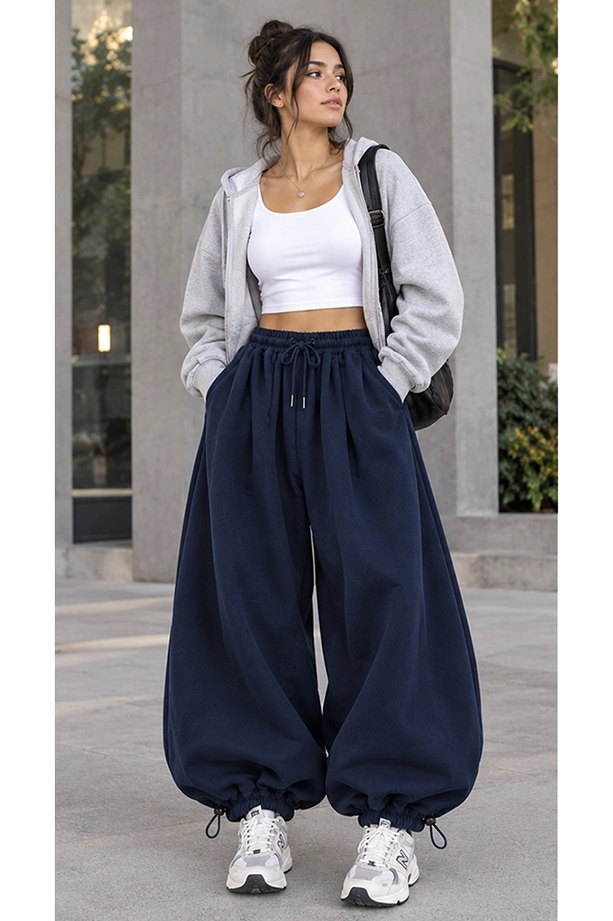 Super wide pant - Navy